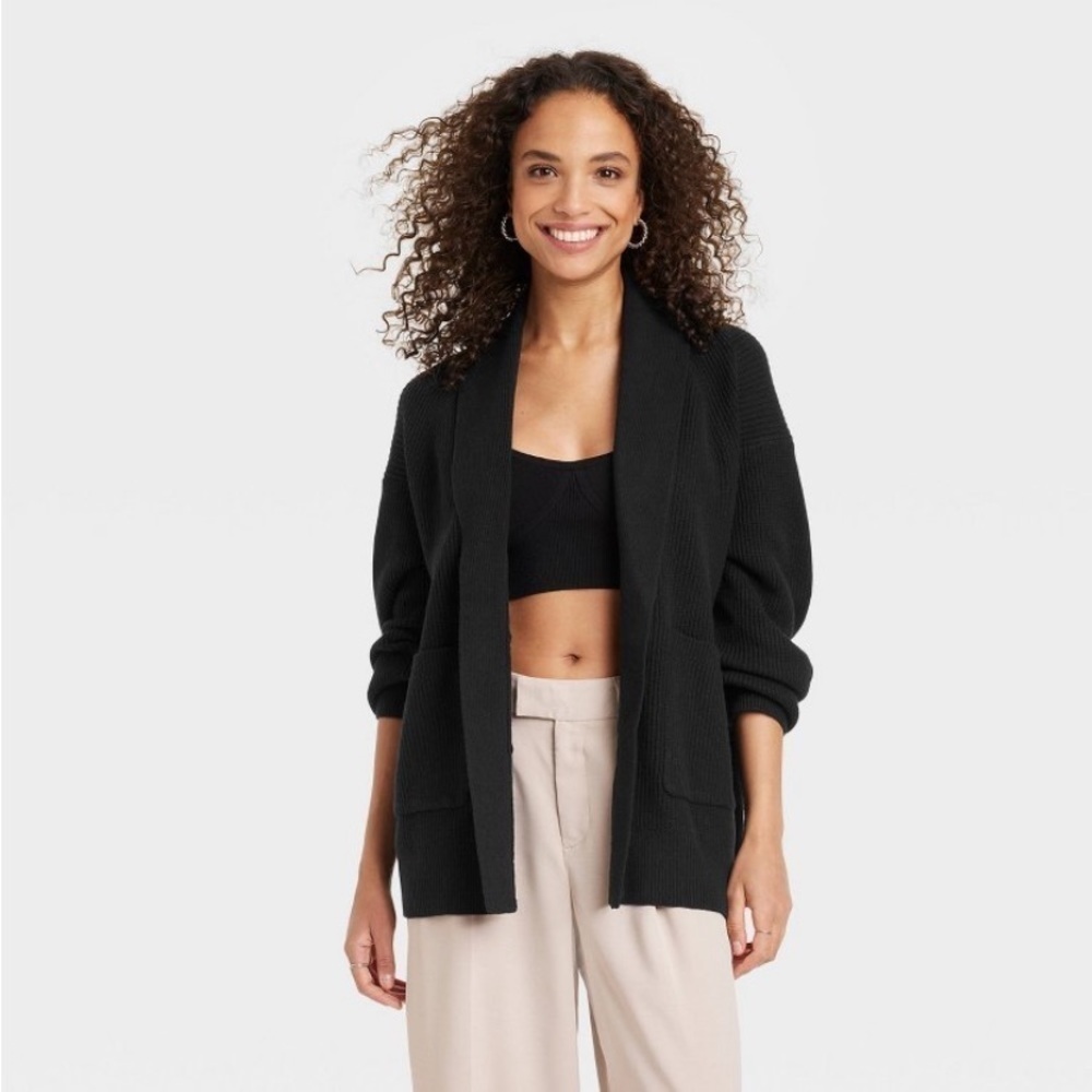 Women's Open Layering Cardigan - A New
Day Black new